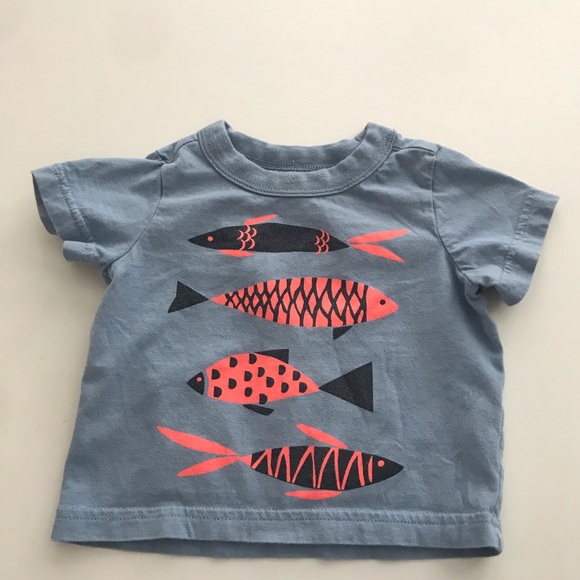 Tea Collection Other - EUC Tea Collection Fish Short Sleeve Tee